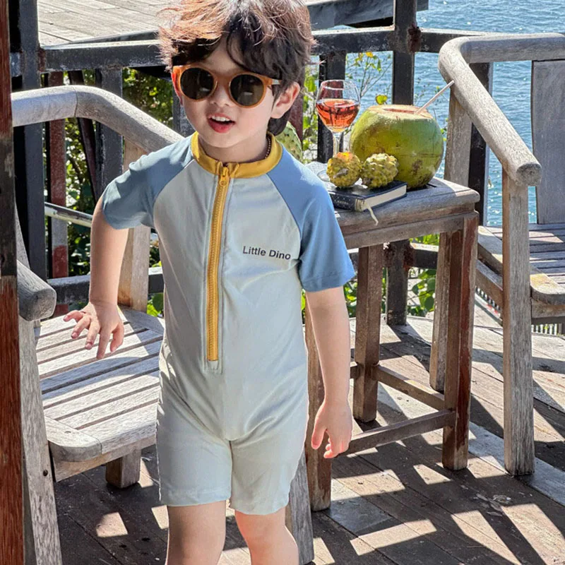 MILANCEL 2024 New Kid's Boys Girls One-piece Swimsuit Summer Baby Short Sleeve Sunscreen Bathing Suit Cartoon Dinosaur Swimwear
MILANCEL 2024 New Kid's Boys Girls One-piece Swimsuit Summer Baby Short Sleeve Sunscreen Bathing Suit Cartoon Dinosaur Swimwear