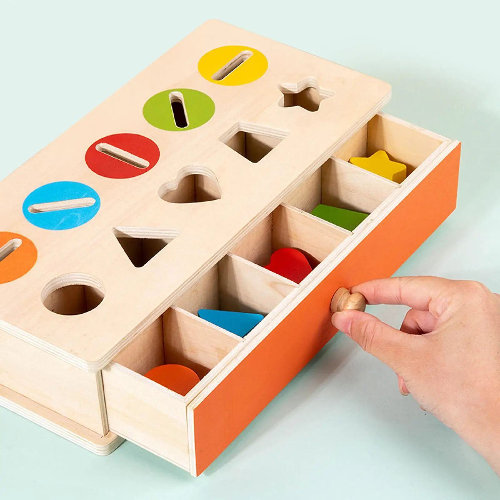 Wooden Color and Shape Sorter Box Fine Motor Color Matching Sorting Board Sensory Toy Montessori Toys for Baby Birthday Gift
Wooden Color and Shape Sorter Box Fine Motor Color Matching Sorting Board Sensory Toy Montessori Toys for Baby Birthday Gift