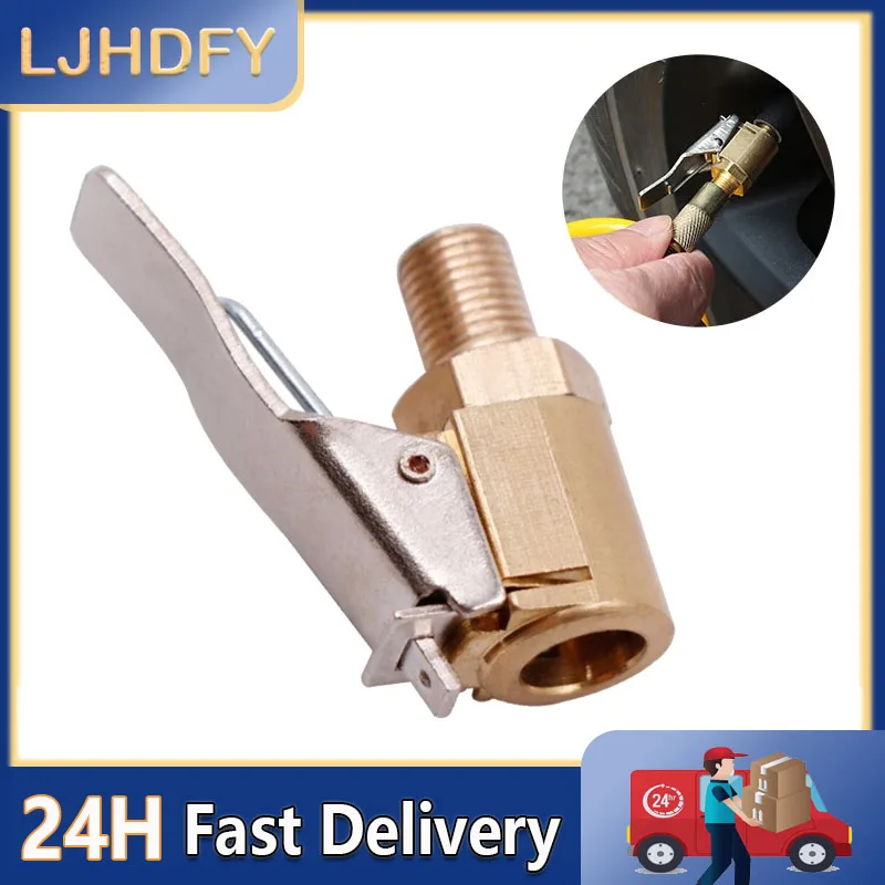 Tire Air Chuck with Clip Adapter Brass Tire Inflation Hose Adapter with Locking Tire Nozzle Valve Thread for Secure Inflation
Tire Air Chuck with Clip Adapter Brass Tire Inflation Hose Adapter with Locking Tire Nozzle Valve Thread for Secure Inflation