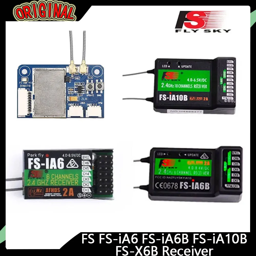 Приемники FlySky FS-iA6/FS-iA6B/FS-iA10B/FS-X6B — для передатчика FS-i6/i6X/i6S/i10/TH9A, детали дистанционного управления RC FPV Drone 
Приемники FlySky FS-iA6/FS-iA6B/FS-iA10B/FS-X6B — для передатчика FS-i6/i6X/i6S/i10/TH9A, детали дистанционного управления RC FPV Drone