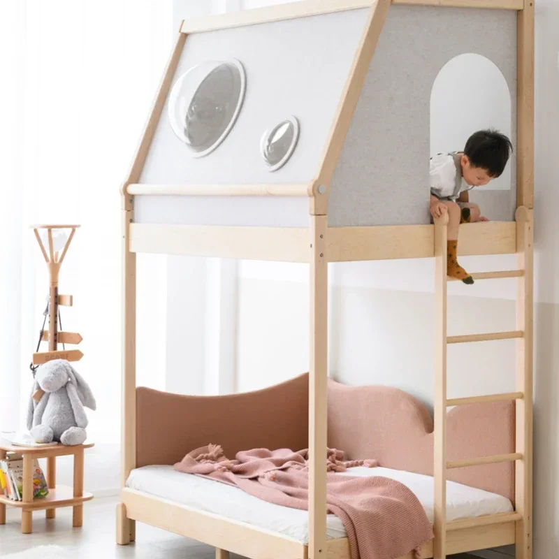 Flyhouse mini high low bed telescopic children's castle bed space cabin boy and girl
Flyhouse mini high low bed telescopic children's castle bed space cabin boy and girl