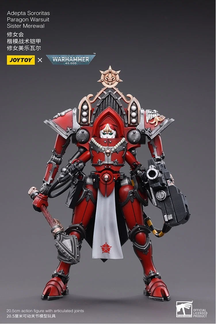 JOYTOY Warhammer 40K Adepta Sororitas Paragon Warsuit Sister Merewal Action Figures Original Model Doll Collection Decoration
JOYTOY Warhammer 40K Adepta Sororitas Paragon Warsuit Sister Merewal Action Figures Original Model Doll Collection Decoration