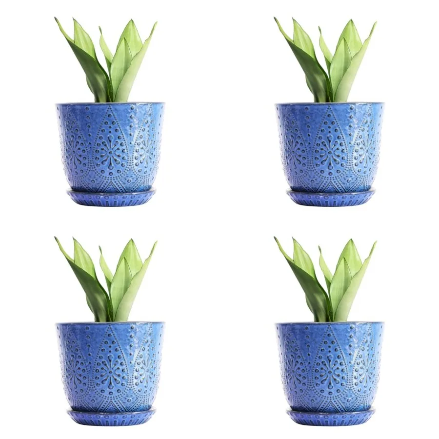 Plant Pot, Ceramic Planter with Draage Holes and Saucers for Plants door and Outdoor Flower Pot
Plant Pot, Ceramic Planter with Draage Holes and Saucers for Plants door and Outdoor Flower Pot