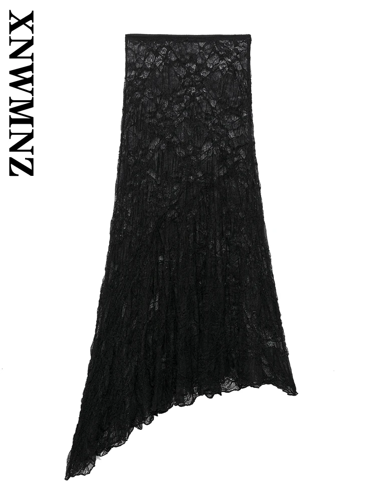 XNWMNZ 2025 Summer New Female Sexy Mid-length Bottoms Midi Skirt Casual Woman Solid Color Lace High Waist Ruffles asymmetrical
XNWMNZ 2025 Summer New Female Sexy Mid-length Bottoms Midi Skirt Casual Woman Solid Color Lace High Waist Ruffles asymmetrical