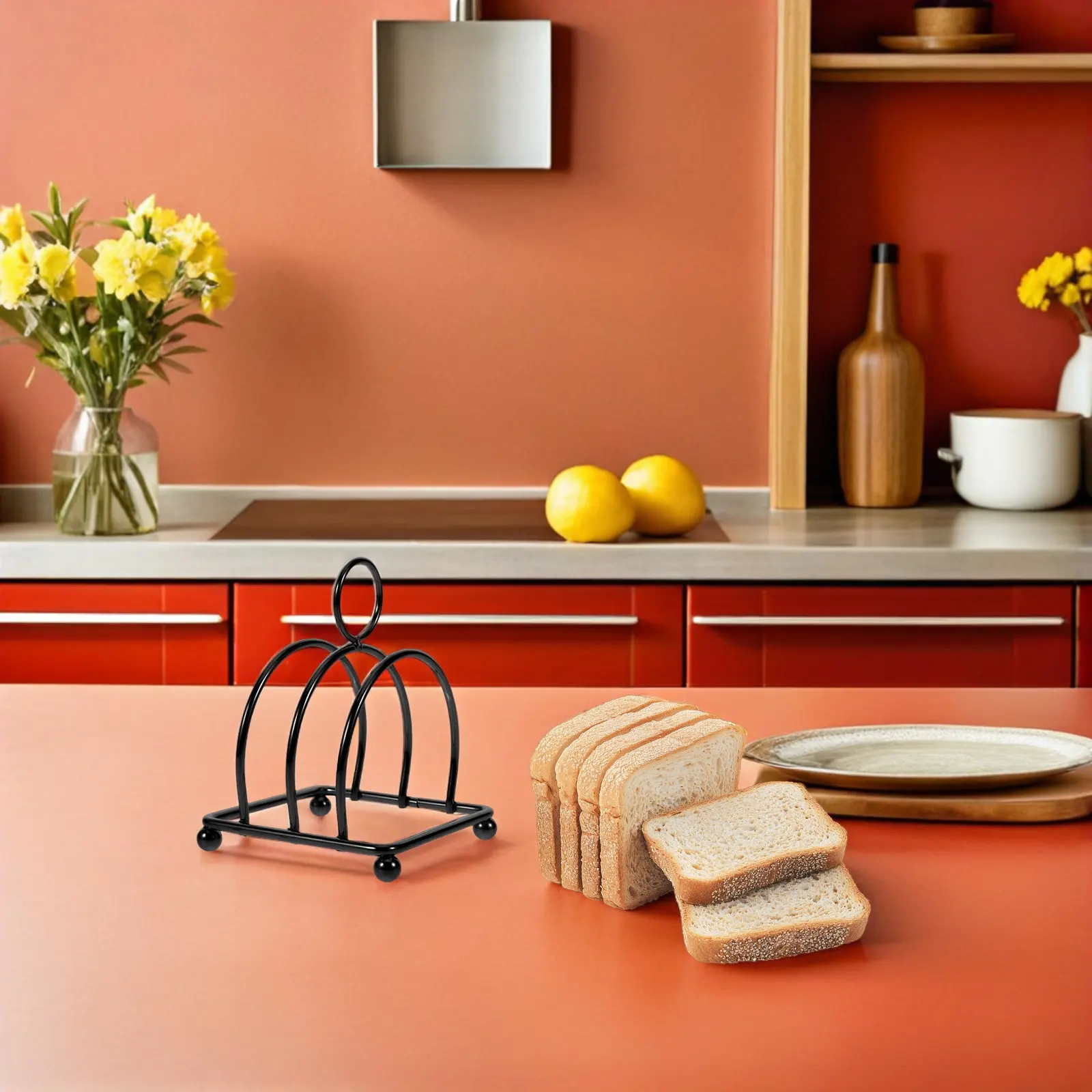 Stainless Steel Toast Rack Bread Stand for Kitchen Countertop Compact Vertical Design Multifunctional Toast Sandwich Pancake
Stainless Steel Toast Rack Bread Stand for Kitchen Countertop Compact Vertical Design Multifunctional Toast Sandwich Pancake