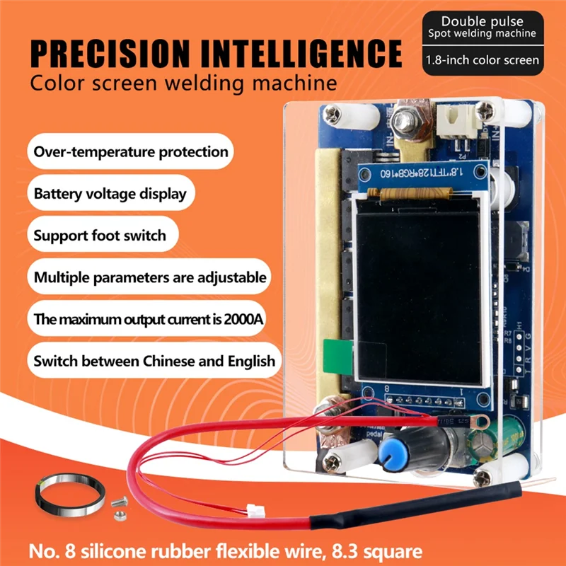 A93Z двойной импульсный мини-аппарат для точечной сварки, плата управления 7-14 В, обновленная с прецизионным цветным экраном, цифровым дисплеем
A93Z двойной импульсный мини-аппарат для точечной сварки, плата управления 7-14 В, обновленная с прецизионным цветным экраном, цифровым дисплеем