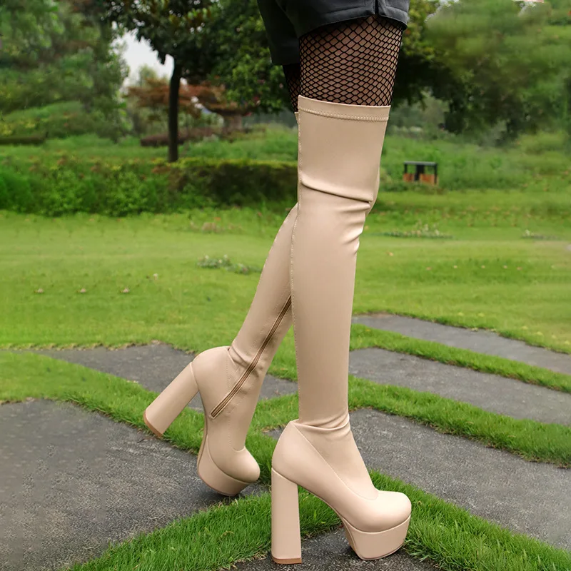 Female Boots For Women Over The Knee High Platform Botines Super High Heels Shoes Woman 2023 Hot Sale Sexy Chunky New Botas
Female Boots For Women Over The Knee High Platform Botines Super High Heels Shoes Woman 2023 Hot Sale Sexy Chunky New Botas