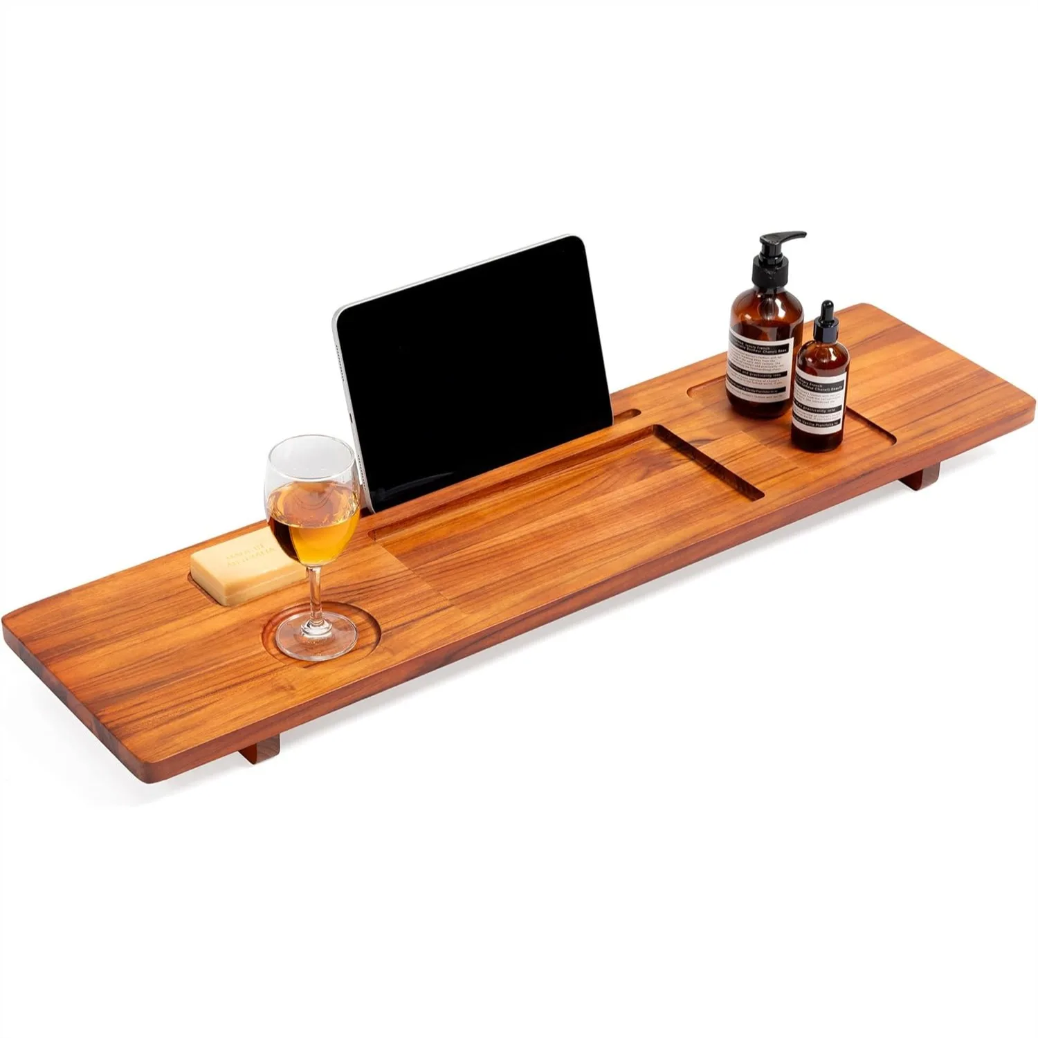 Teak Bathtub Caddy Tray 35" Expandable Bath Bridge for Freestanding Tubs, Water-Resistant Solid Wood Spa Organizer with Wine
Teak Bathtub Caddy Tray 35" Expandable Bath Bridge for Freestanding Tubs, Water-Resistant Solid Wood Spa Organizer with Wine
