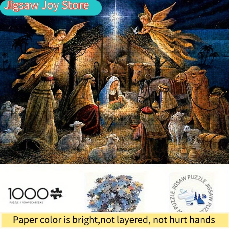 DIY paper puzzle, (Nativity scene, religious theme) high-quality white card material, suitable for parent-Youngsters activiti
DIY paper puzzle, (Nativity scene, religious theme) high-quality white card material, suitable for parent-Youngsters activiti