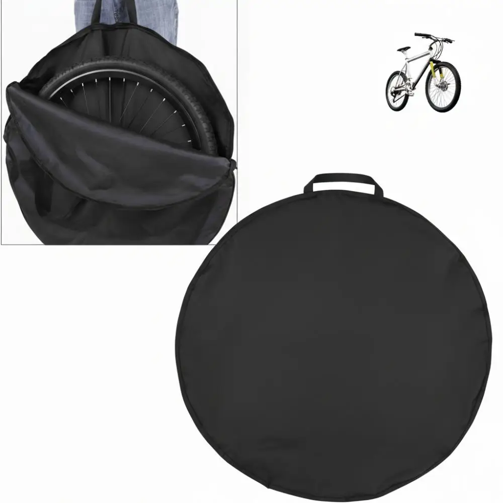 Nylon Bike Wheel Bag Black Round Wheelset Carrying Bag Lightweight Bike wheelset bag for 27.5 /29 Inch Wheels
Nylon Bike Wheel Bag Black Round Wheelset Carrying Bag Lightweight Bike wheelset bag for 27.5 /29 Inch Wheels
