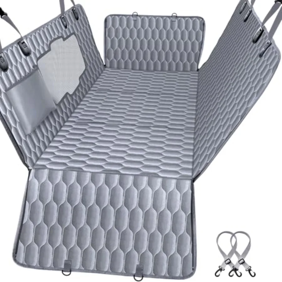Back Seat Extender for Dogs Waterproof 600D Heavy Duty Scratch Proof Nonslip Soft Dog Hammock for Car SUVs Grey Supports 400lb
Back Seat Extender for Dogs Waterproof 600D Heavy Duty Scratch Proof Nonslip Soft Dog Hammock for Car SUVs Grey Supports 400lb