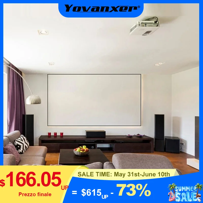 Popular Cinema White Projection Screen with 1cm Ultra Narrow Border Slim Frame for Home Theater
Popular Cinema White Projection Screen with 1cm Ultra Narrow Border Slim Frame for Home Theater