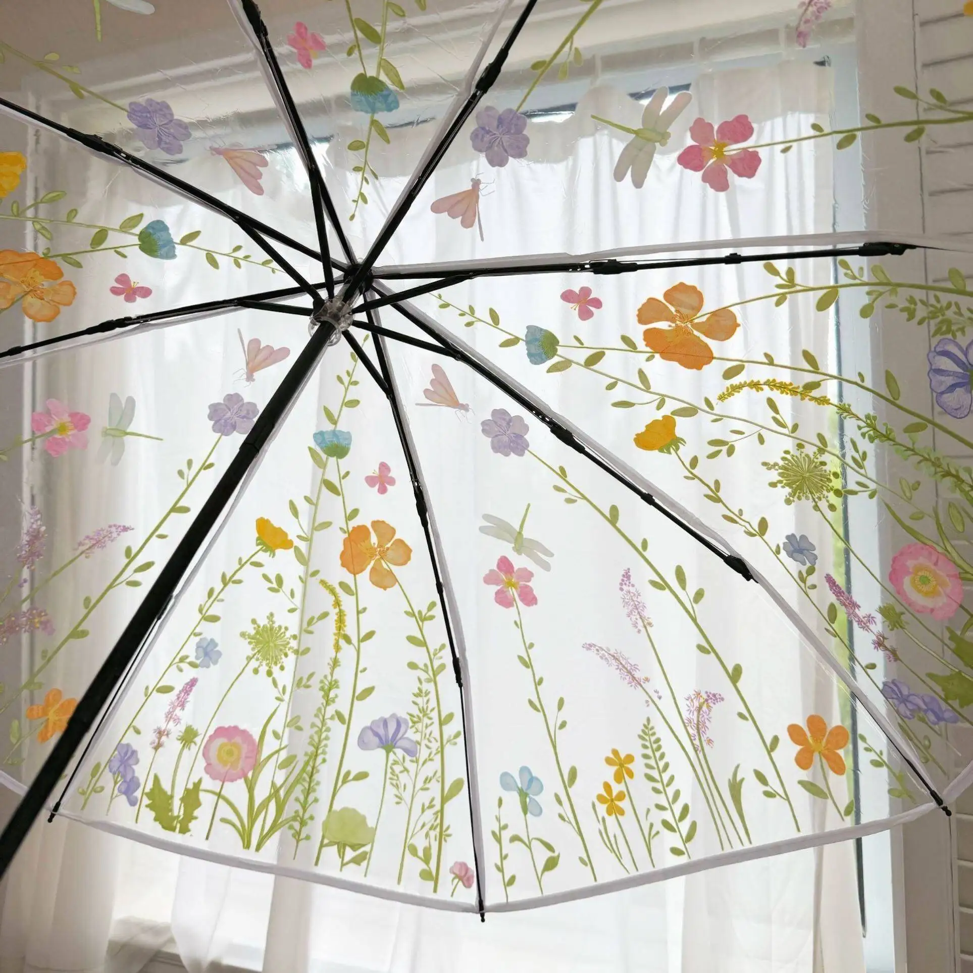 Transparent Automatic Long Handle Rain Umbrella for Women High Aesthetic Value 2026 New Style School Going Students
Transparent Automatic Long Handle Rain Umbrella for Women High Aesthetic Value 2026 New Style School Going Students