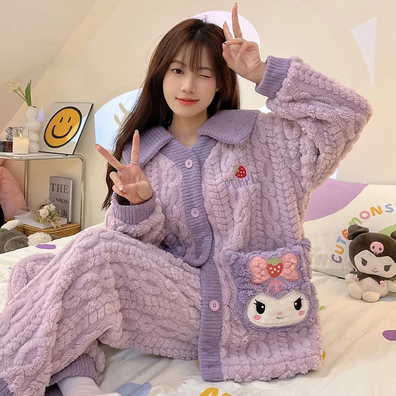 Sanrio Kawaii аниме Hellokitty Y2K плюшевые пижамы мультфильм Kuromi Cinnamoroll Домашняя одежда пижамы костюм осень зима Ночная одежда для девочек
Sanrio Kawaii аниме Hellokitty Y2K плюшевые пижамы мультфильм Kuromi Cinnamoroll Домашняя одежда пижамы костюм осень зима Ночная одежда для девочек