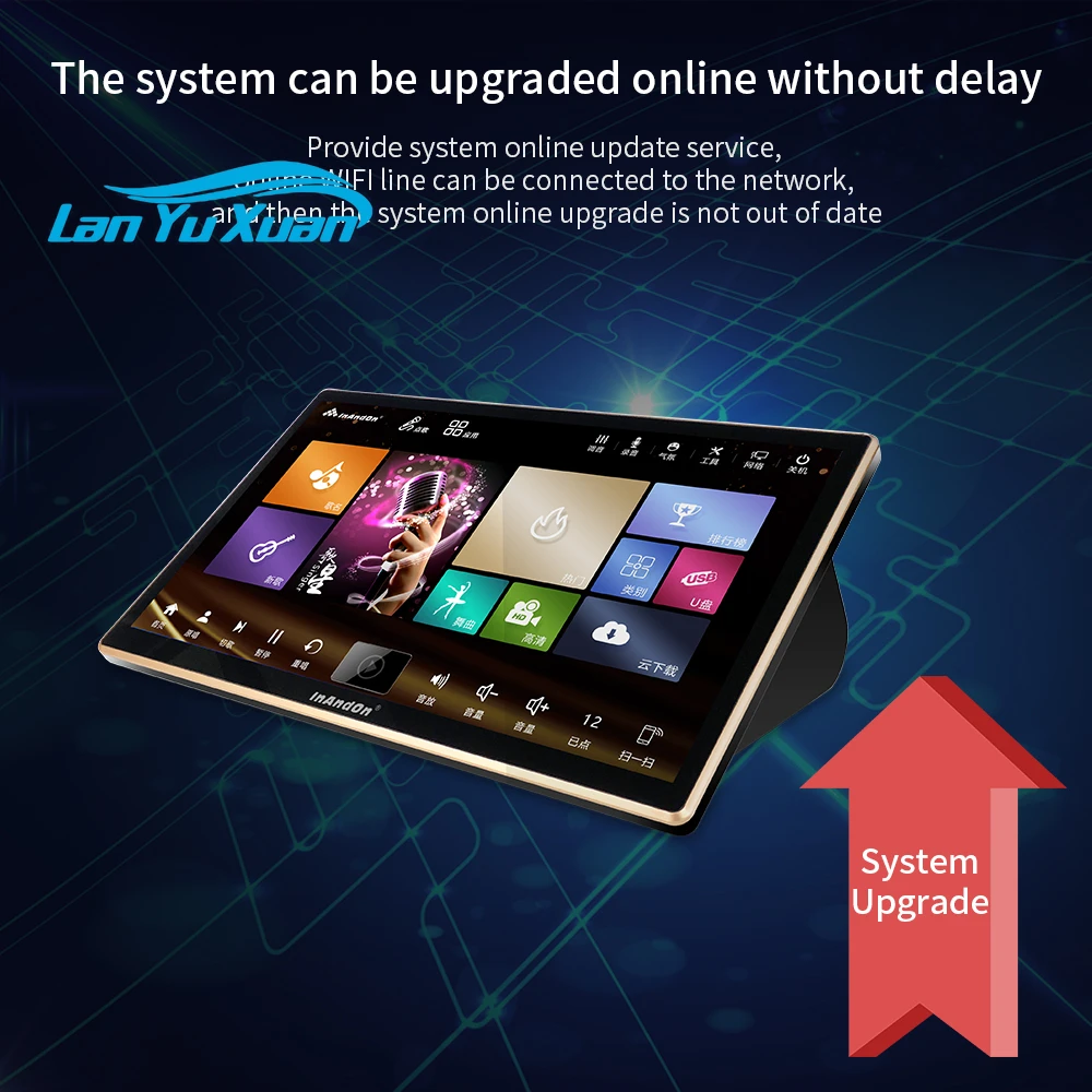 18.5'' InAndOn Chinese Karaoke Machine Touch Screen 2TB Black Gold Juke Box Karaoke Player WiFi KTV Professional Karaoke System
18.5'' InAndOn Chinese Karaoke Machine Touch Screen 2TB Black Gold Juke Box Karaoke Player WiFi KTV Professional Karaoke System