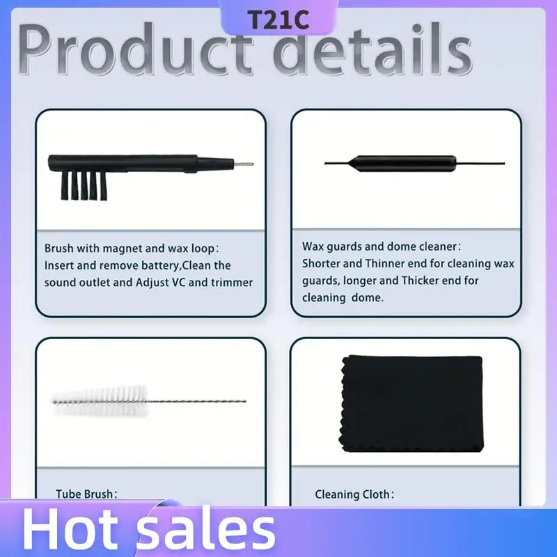 T21C Wax Guards PN 20439700 Filters For Resound/Phonak/Unitron With Cleaning Brush Tools Kit
T21C Wax Guards PN 20439700 Filters For Resound/Phonak/Unitron With Cleaning Brush Tools Kit