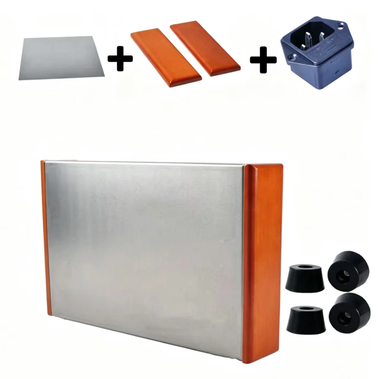 HiFi DIY Pure Aluminum Tube Amplifier Chassis 300B 845 EL34 Solid Wood Sides Pre-drilled 3 Sizes Customizable Enclosure Case
HiFi DIY Pure Aluminum Tube Amplifier Chassis 300B 845 EL34 Solid Wood Sides Pre-drilled 3 Sizes Customizable Enclosure Case