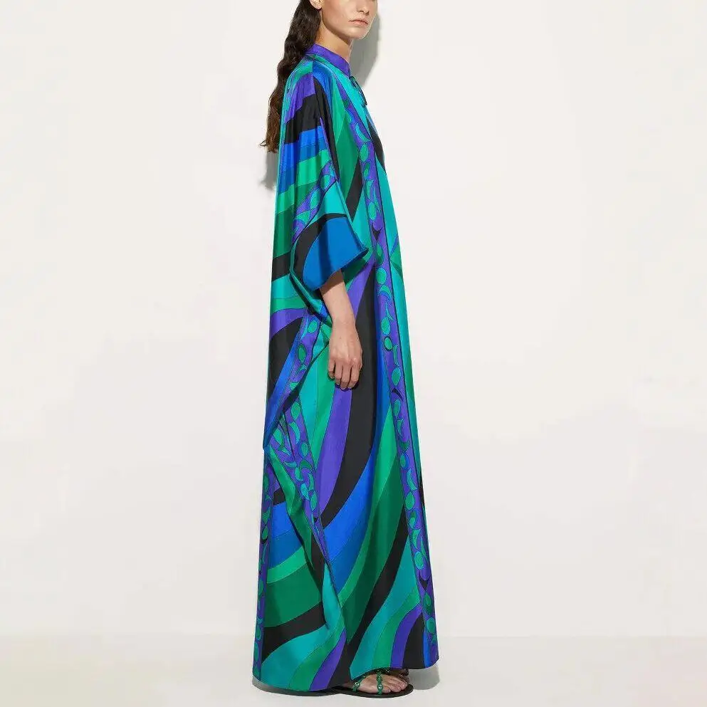 Elegant round Neck Printed Dress with Belt High Waist A-Line Skirt for Women Cross-Border Summer Fashion Independent Station
Elegant round Neck Printed Dress with Belt High Waist A-Line Skirt for Women Cross-Border Summer Fashion Independent Station