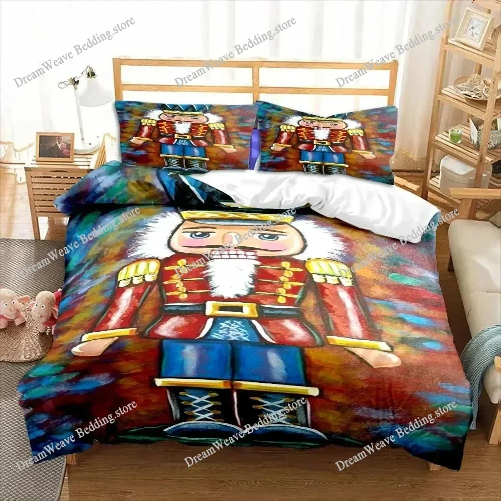 Nutcracker Duvet Cover Set Merry Christmas Gift Child Bedroom Polyester Bedding Set Decoration Queen King Size Bedding Sets96396
Nutcracker Duvet Cover Set Merry Christmas Gift Child Bedroom Polyester Bedding Set Decoration Queen King Size Bedding Sets96396