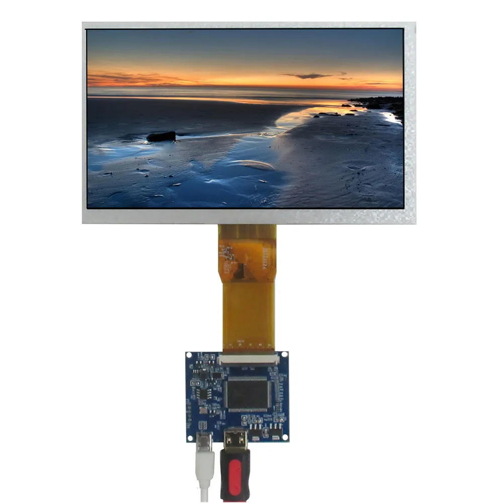 7-Inch 1024*600 LCD Display Screen+Mini HDMI Driver Control Board Kit for Raspberry Pi PC DIY Monitor
7-Inch 1024*600 LCD Display Screen+Mini HDMI Driver Control Board Kit for Raspberry Pi PC DIY Monitor
