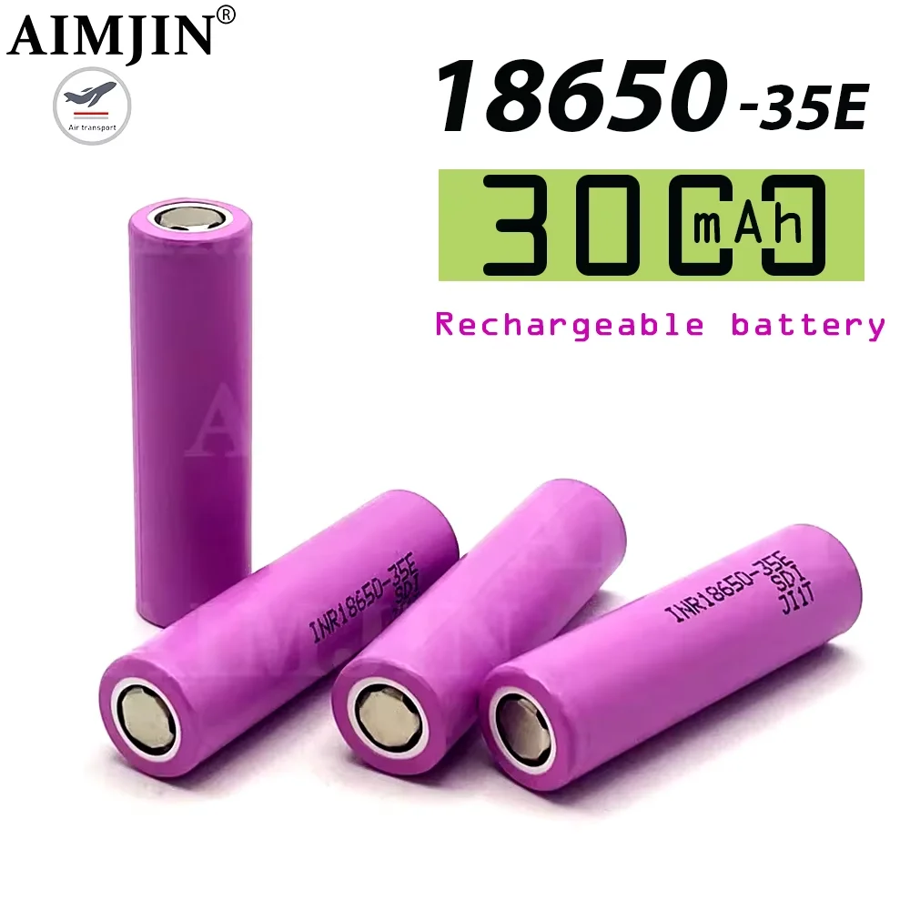 3.7V 3000mah 18650 Battery For Samsung 35E INR 18650 20A Lithium Lon Battery Replacement External Battery
3.7V 3000mah 18650 Battery For Samsung 35E INR 18650 20A Lithium Lon Battery Replacement External Battery
