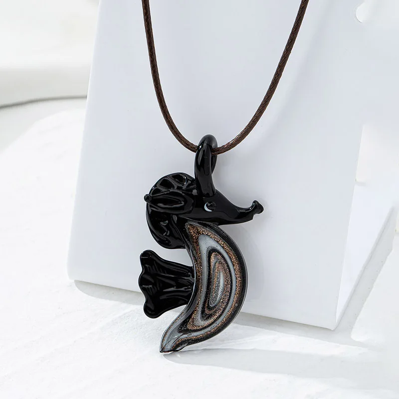 Ocean-inspired Seahorse Crystal Glass Necklace - Elegant Bohemian Style for Beach Vacation
Ocean-inspired Seahorse Crystal Glass Necklace - Elegant Bohemian Style for Beach Vacation
