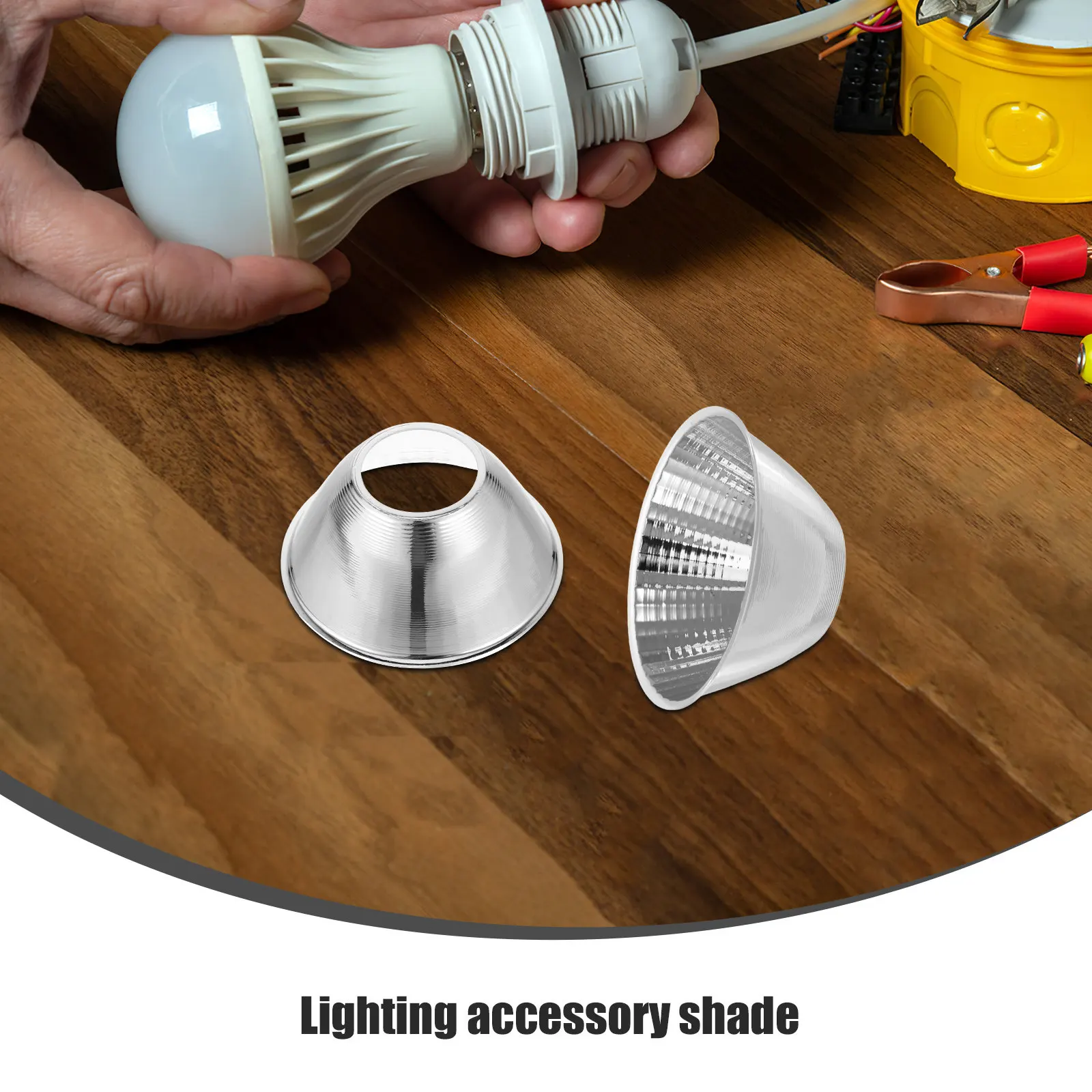 2Pcs Flashlight Reflector Cup Replacement Aluminum Reflective Ring for Spotlight Portable Lighting Accessory
2Pcs Flashlight Reflector Cup Replacement Aluminum Reflective Ring for Spotlight Portable Lighting Accessory
