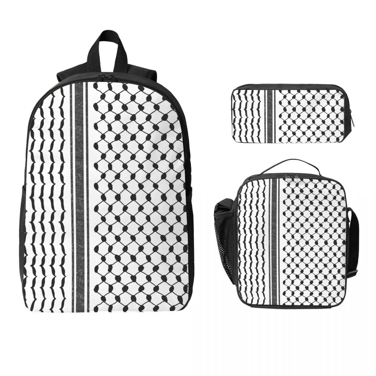 Hattah (Keffiyeh) Backpack Student Boys Girls BookBag School Bag Laptop Shoulder Bags 3ps Insulated Lunch Bag Pencil Case
Hattah (Keffiyeh) Backpack Student Boys Girls BookBag School Bag Laptop Shoulder Bags 3ps Insulated Lunch Bag Pencil Case