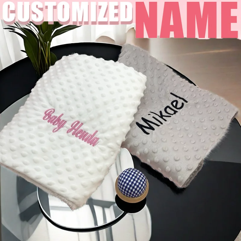 Personalized Baby Blanket With Embroidery Fleece Swaddling Cloth Crib Bedding Set Baby Shower Gift Custom Name Text
Personalized Baby Blanket With Embroidery Fleece Swaddling Cloth Crib Bedding Set Baby Shower Gift Custom Name Text