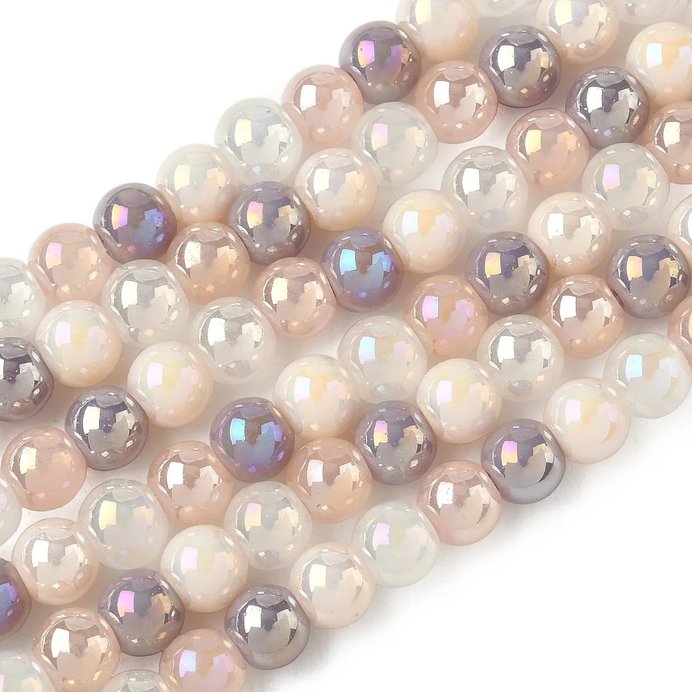 63pcs Mixed Color Electroplate Gradient Round Glass Beads Jewelry Decor Smooth Spacer Beads for Bracelets Necklace Making
63pcs Mixed Color Electroplate Gradient Round Glass Beads Jewelry Decor Smooth Spacer Beads for Bracelets Necklace Making