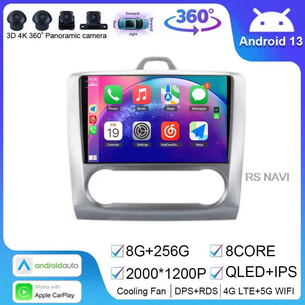 Android 14 Car Radio for Ford Focus 2 3 Mk2 Mk3 2004 2005 - 2011 Multimedia Player Navigation GPS 2Din Carplay Stereo NO DVD
Android 14 Car Radio for Ford Focus 2 3 Mk2 Mk3 2004 2005 - 2011 Multimedia Player Navigation GPS 2Din Carplay Stereo NO DVD