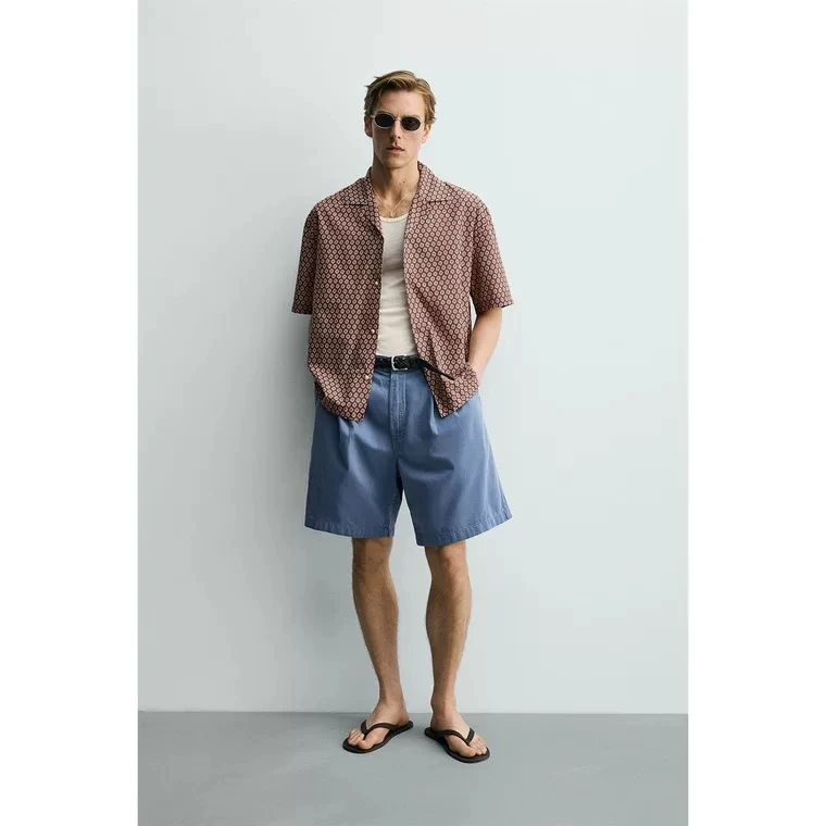 Casual Cotton Short Sleeve Shirt Men's Loose Fit Printed Collar Summer New Arrival Comfortable Breathable Fashion for Men
Casual Cotton Short Sleeve Shirt Men's Loose Fit Printed Collar Summer New Arrival Comfortable Breathable Fashion for Men
