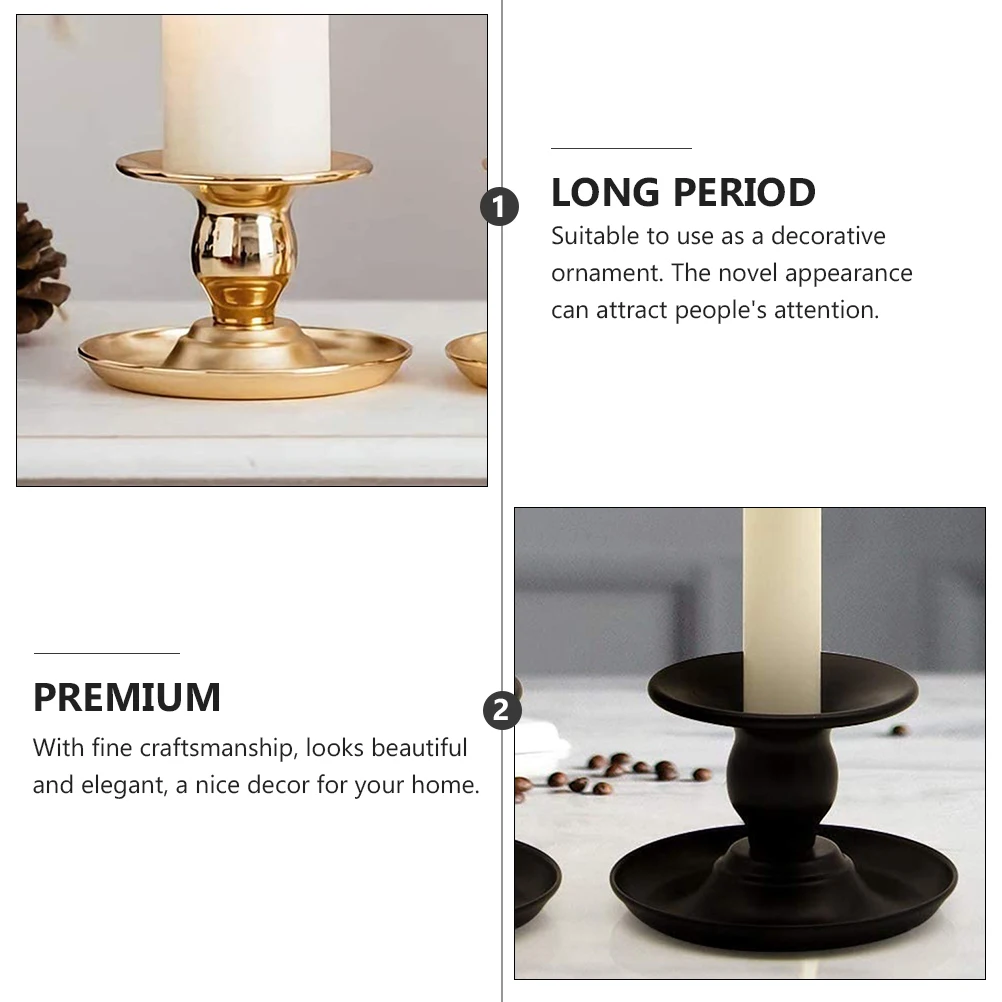 2pcs Metal Candlestick Base Vintage European Style Iron Holder Decorative Table Home Ornament Hardwearing Lightweight
2pcs Metal Candlestick Base Vintage European Style Iron Holder Decorative Table Home Ornament Hardwearing Lightweight
