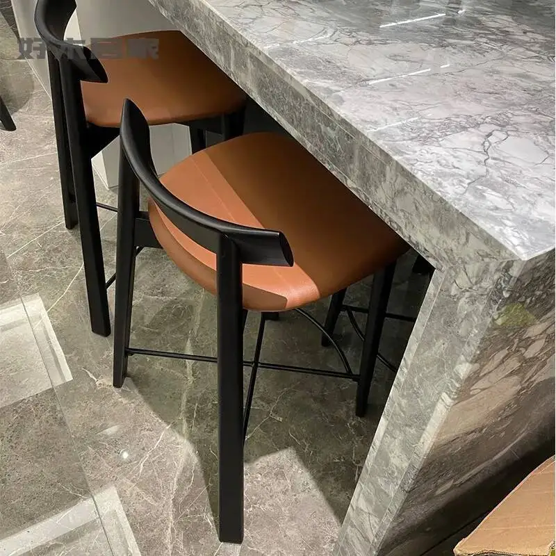 Высокие промышленные стулья для взрослых, спинка, остров из массива дерева, черные барные стулья для приема, минималистичная мебель для ресторана Muebles
Высокие промышленные стулья для взрослых, спинка, остров из массива дерева, черные барные стулья для приема, минималистичная мебель для ресторана Muebles