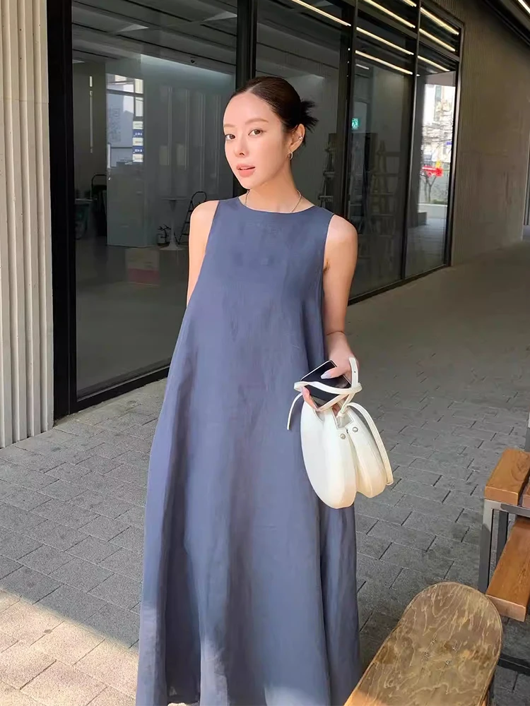 Liangliang mat Svel Vest Dr Women Summer New Lazy Sle Loose Casual Long Skirt Cotton round Ne Commute
Liangliang mat Svel Vest Dr Women Summer New Lazy Sle Loose Casual Long Skirt Cotton round Ne Commute