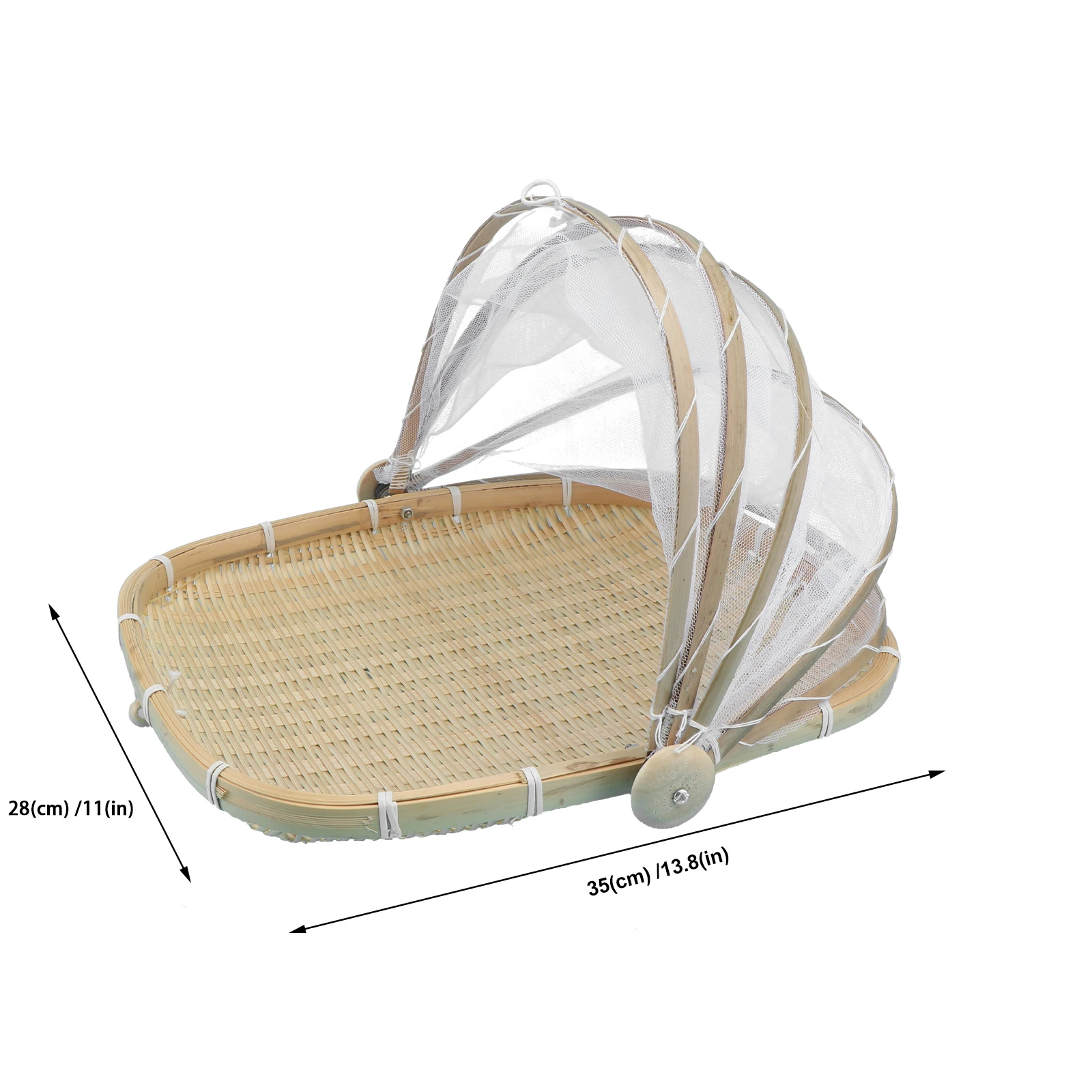 1pc Bamboo Woven Basket Sturdy Wear Resistant Food Cover Dry Basket Home Kitchenware Storage Container Large Weave Premium Safe
1pc Bamboo Woven Basket Sturdy Wear Resistant Food Cover Dry Basket Home Kitchenware Storage Container Large Weave Premium Safe