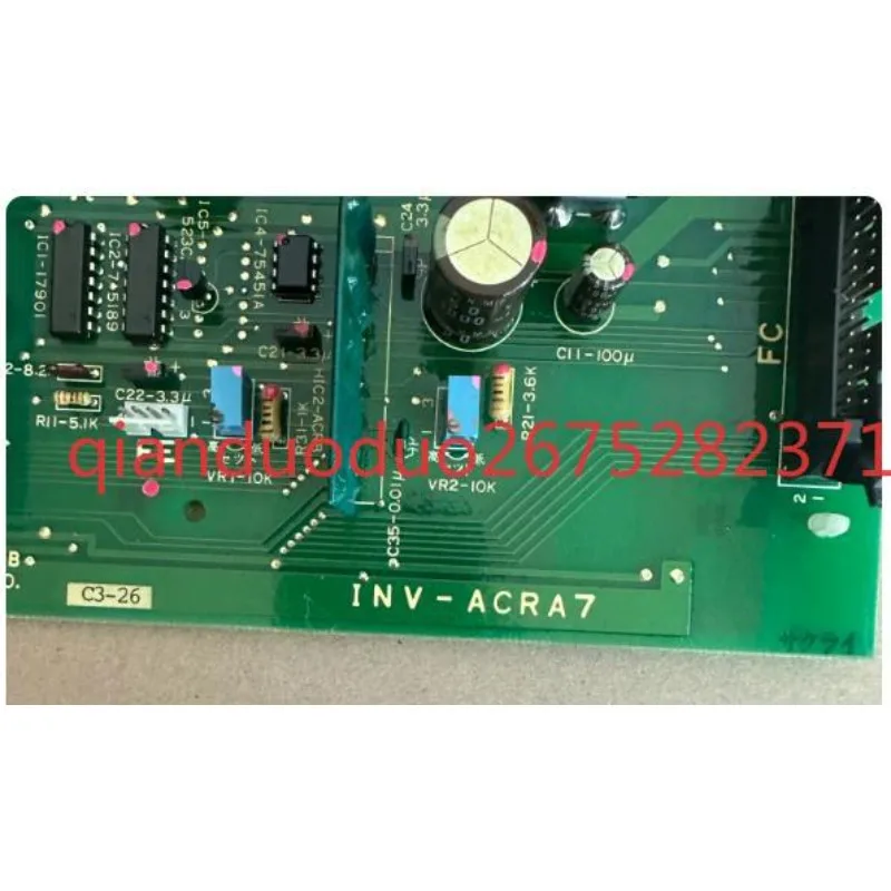 Suitable for Hitachi elevator accessories INV-ACRA7 adjustment board YPVF circuit board 31107577
Suitable for Hitachi elevator accessories INV-ACRA7 adjustment board YPVF circuit board 31107577