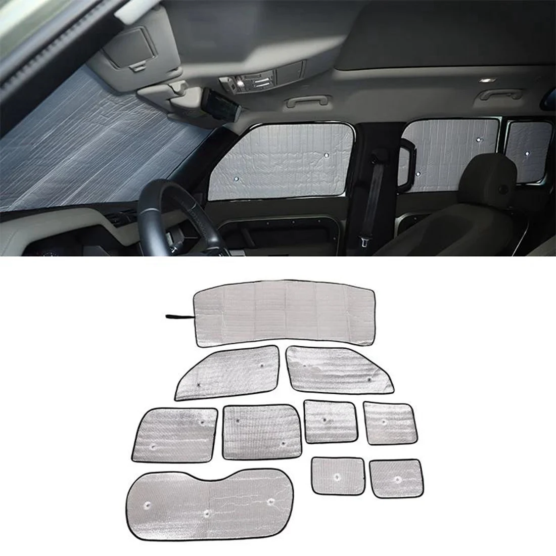 Car Front Windshield Full Window Glass Sun Protection Parasol for Land Rover Defender 110 130 2004-2022
Car Front Windshield Full Window Glass Sun Protection Parasol for Land Rover Defender 110 130 2004-2022