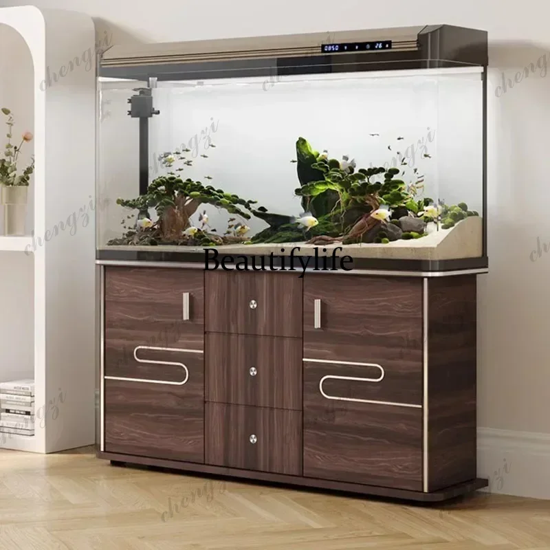 Multifunction Fish Tanks Aquariums Glass Living Room Arowana Modern Aquariums Cabinet Simple Design Pet Products
Multifunction Fish Tanks Aquariums Glass Living Room Arowana Modern Aquariums Cabinet Simple Design Pet Products