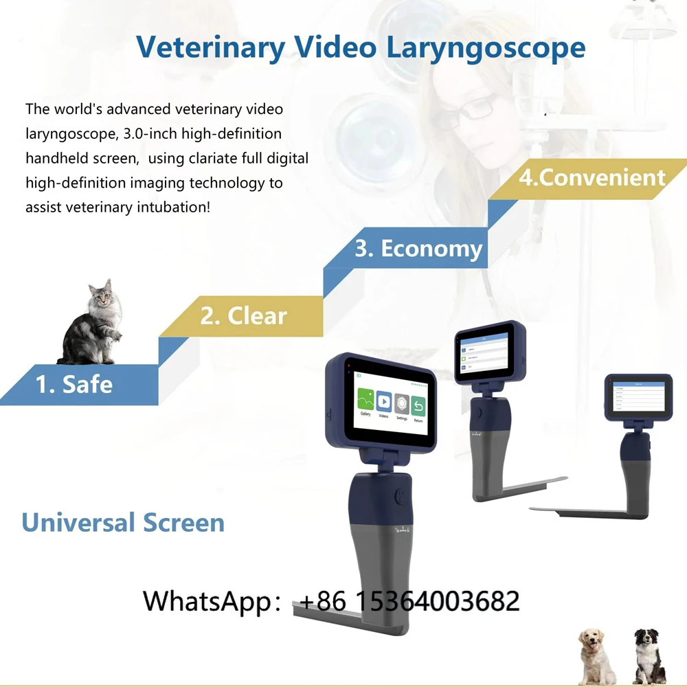3inch LCD Screen Animal Throat Detection Tool Veterinary Pet Clinic Hospital Repeatable Video Laryngoscope
3inch LCD Screen Animal Throat Detection Tool Veterinary Pet Clinic Hospital Repeatable Video Laryngoscope