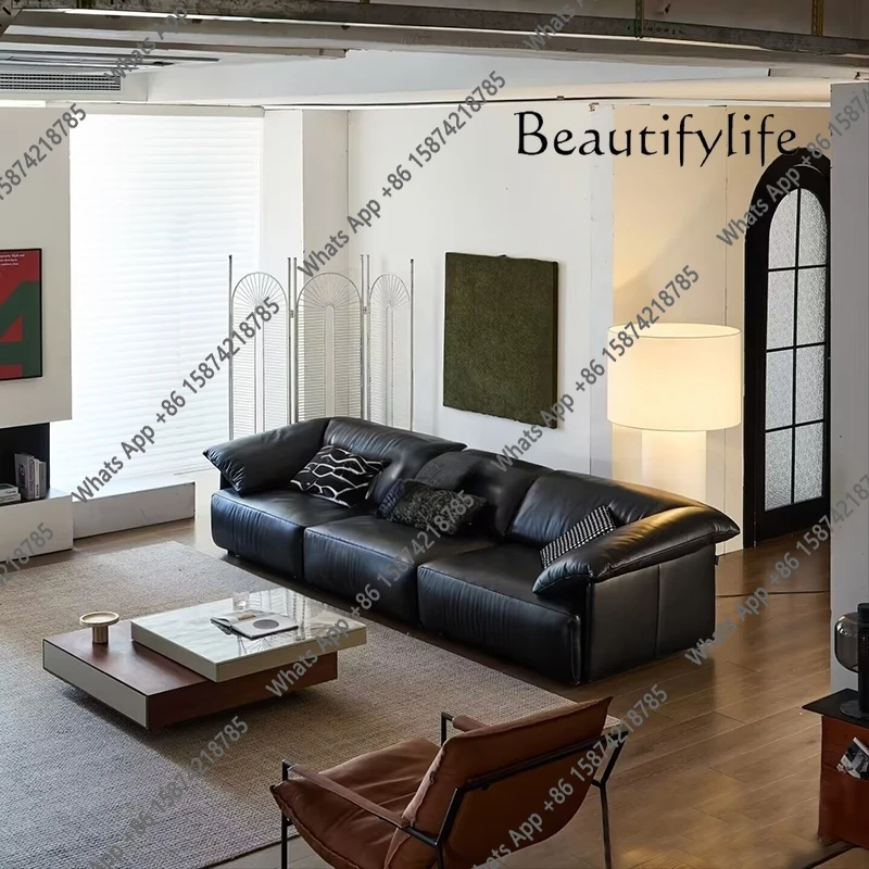 J Italian Minimalist Leather Sofa Living Room Home Modern Simple Light Luxury Straight Three-person Sofa
J Italian Minimalist Leather Sofa Living Room Home Modern Simple Light Luxury Straight Three-person Sofa