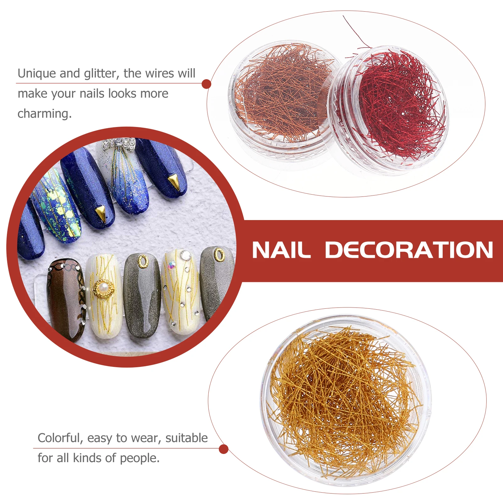 2 Boxes Glitter Powder Strips Foil Flake Wire Nail Art Accessories Gilding Decoration Flakes Jewelry Making Manicure Supplies
2 Boxes Glitter Powder Strips Foil Flake Wire Nail Art Accessories Gilding Decoration Flakes Jewelry Making Manicure Supplies
