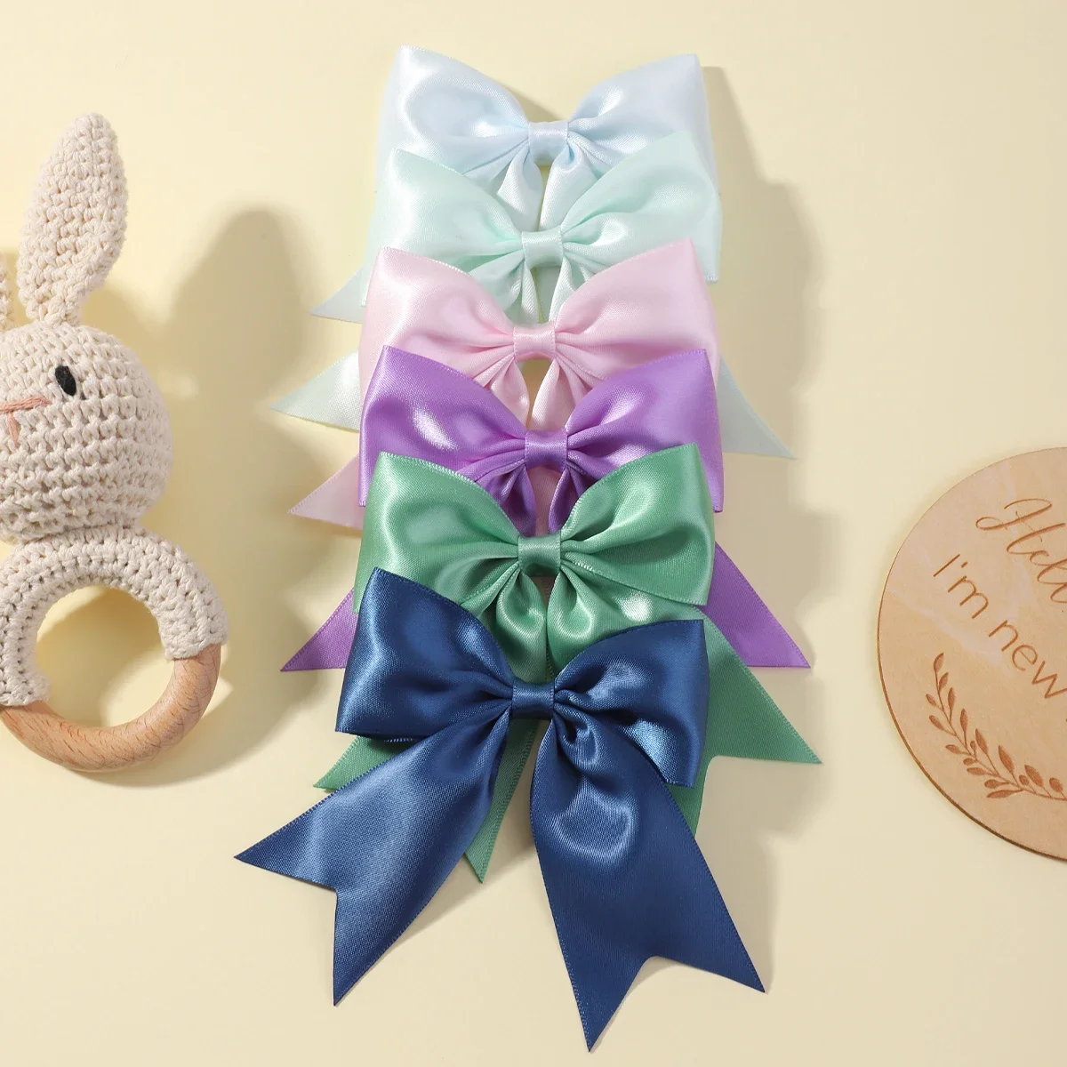 6Pcs/Set New Cute Solid Ribbon Bowknot Hair Clips for Baby Girls Handmade Bows Hairpin Barrettes Headwear Baby Hair Accessories
6Pcs/Set New Cute Solid Ribbon Bowknot Hair Clips for Baby Girls Handmade Bows Hairpin Barrettes Headwear Baby Hair Accessories