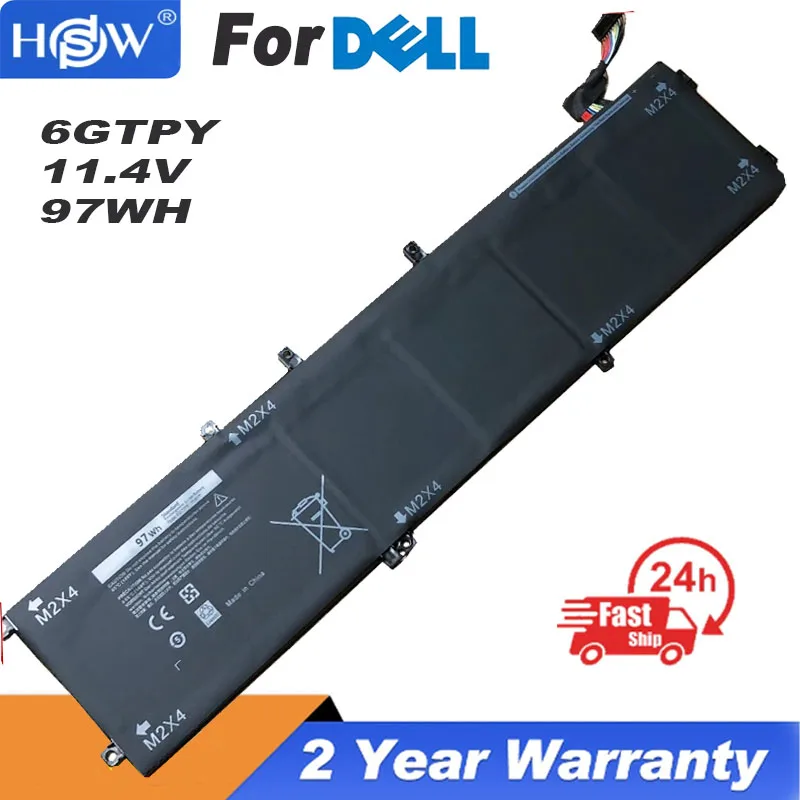 Новый аккумулятор для ноутбука DELL XPS 15 11,4 9570 9560 7590, 5520 Вт/ч, 6GTPY
Новый аккумулятор для ноутбука DELL XPS 15 11,4 9570 9560 7590, 5520 Вт/ч, 6GTPY