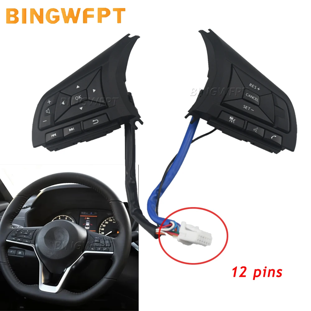 Bluetooth Phone Cruise Speed Control Steering Wheel Buttons Switch For Nissan Qashqai 2016 Rogue Sport 2017 Serena C27 2018 2019
Bluetooth Phone Cruise Speed Control Steering Wheel Buttons Switch For Nissan Qashqai 2016 Rogue Sport 2017 Serena C27 2018 2019