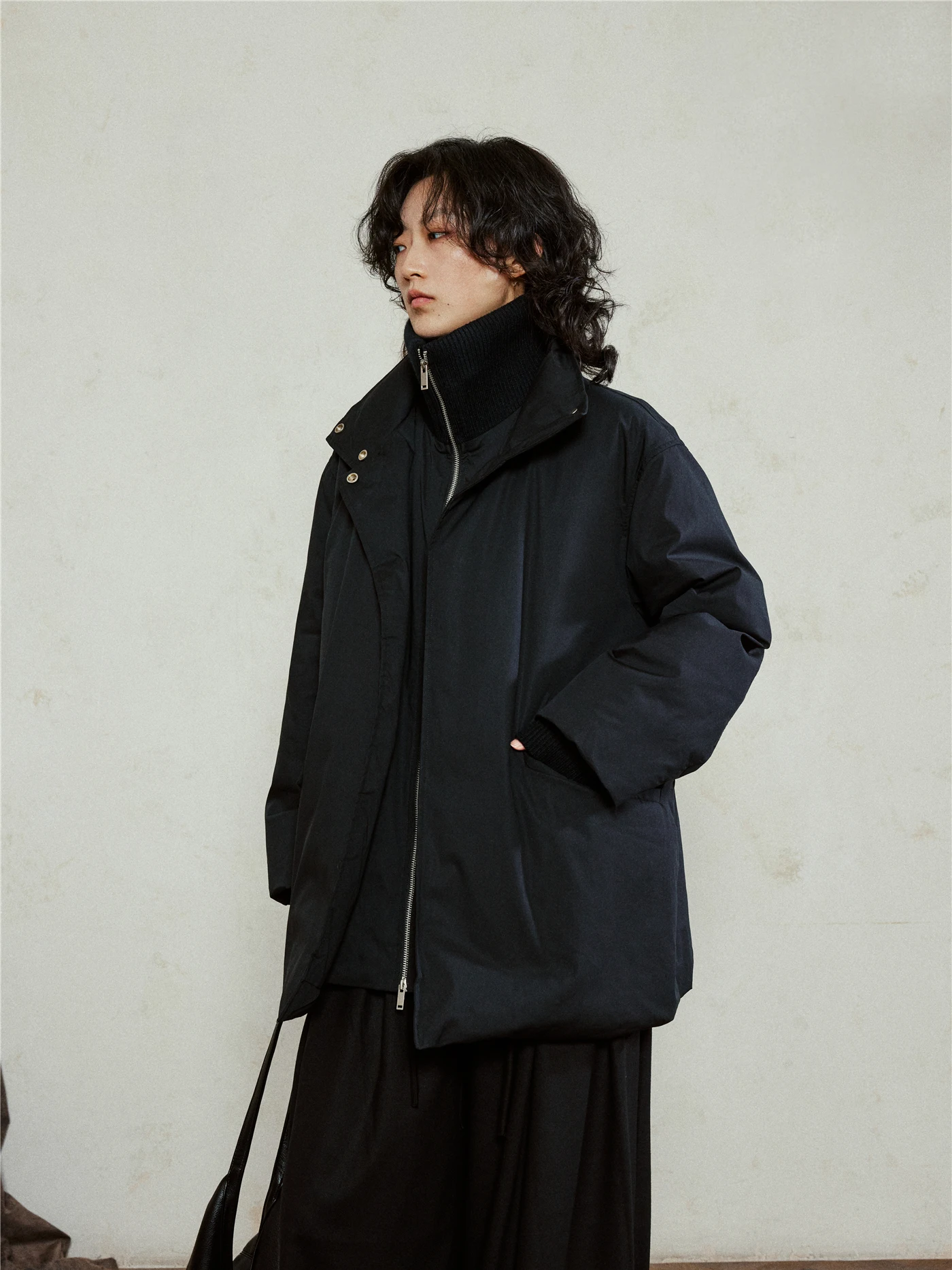mat Design Stand Collar Mid-Length Bla down Jaet Fake Two-Piece Winter Outerwear SUNYVONNE Ele Faion Women's...
mat Design Stand Collar Mid-Length Bla down Jaet Fake Two-Piece Winter Outerwear SUNYVONNE Ele Faion Women's...