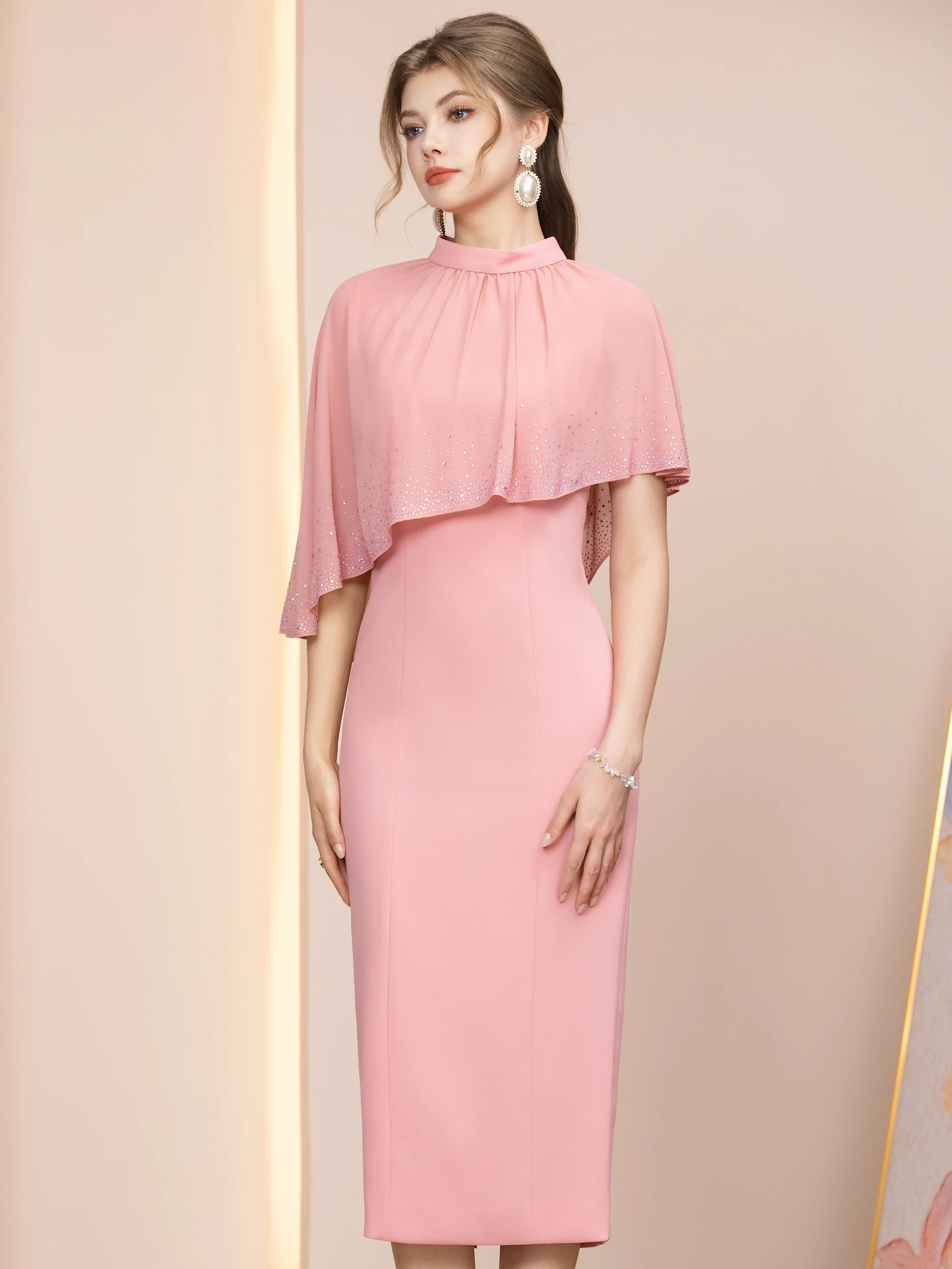 Elegant Non-Repeating Asymmetrical Drill-Cut Cloak Dress Stylish High-Waisted Short-Sleeve Bodycon Summer Ball Gown for Women
Elegant Non-Repeating Asymmetrical Drill-Cut Cloak Dress Stylish High-Waisted Short-Sleeve Bodycon Summer Ball Gown for Women