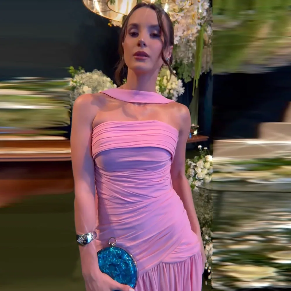 Eightale Arabic Evening Dresses for Wedding Party Pleats Chiffon Zipper Pink Formal Customized Mermaid Prom Gowns
Eightale Arabic Evening Dresses for Wedding Party Pleats Chiffon Zipper Pink Formal Customized Mermaid Prom Gowns