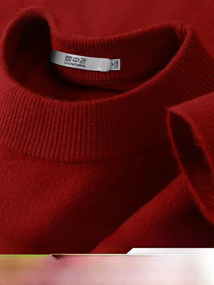 Мужской классический свитер Snow Flying из 100% шерсти, красный, новогодний, базовый стиль, зимняя новинка, с длинным рукавом, круглый вырез горловины
Мужской классический свитер Snow Flying из 100% шерсти, красный, новогодний, базовый стиль, зимняя новинка, с длинным рукавом, круглый вырез горловины