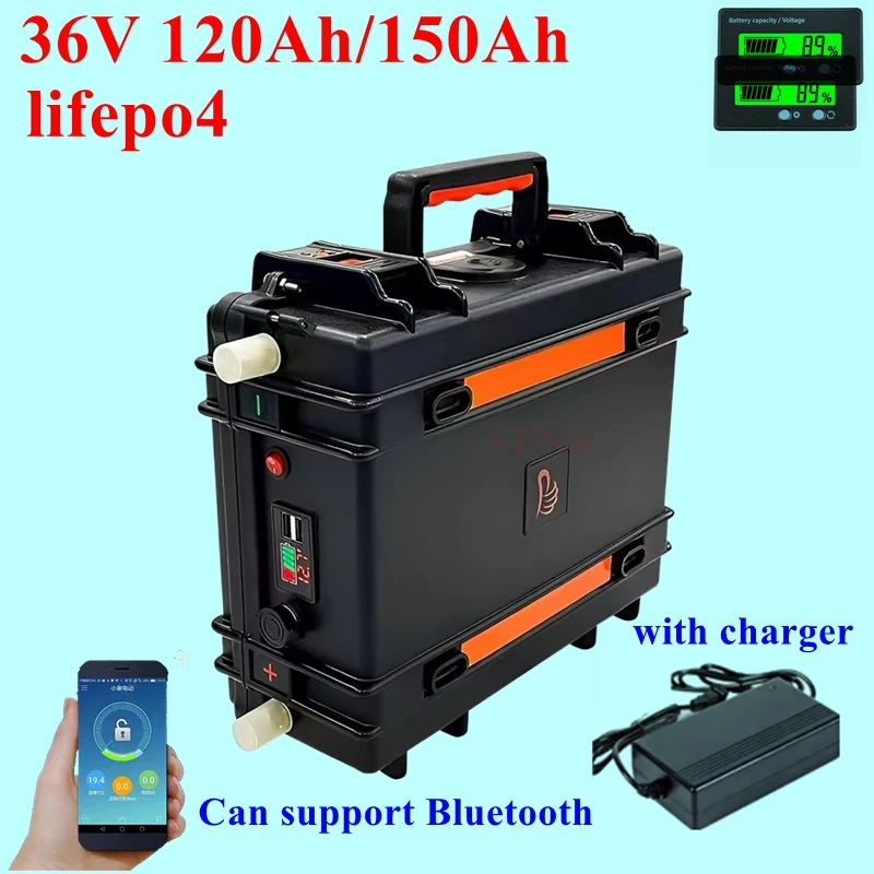 whatproof 36V 150AH lifepo4 36v 120Ah lifepo4 lithium chargeable battery with bluetooth for 3000w go cart bike scooter boat
whatproof 36V 150AH lifepo4 36v 120Ah lifepo4 lithium chargeable battery with bluetooth for 3000w go cart bike scooter boat